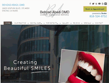 Tablet Screenshot of myencinodental.com